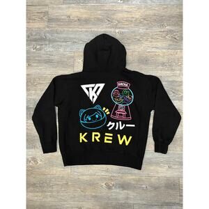 KREW ItsFunneh Official Hoodie Black Gacha Series 1 Logo Adult Medium Rare